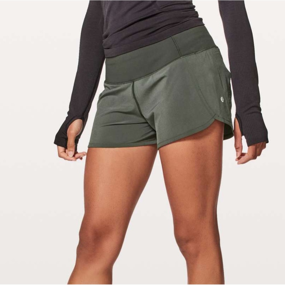 Lululemon Army Green Shorts